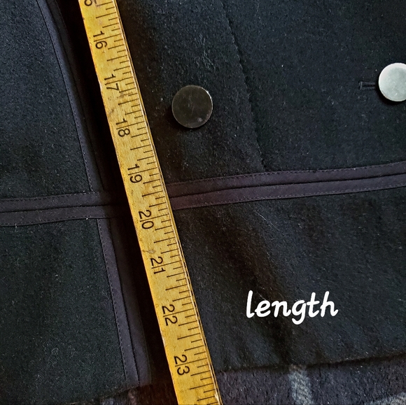 BCBG MaxAzria black wool military coat L - Picture 5 of 11